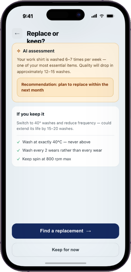 Replace or keep — an assessment and a recommendation