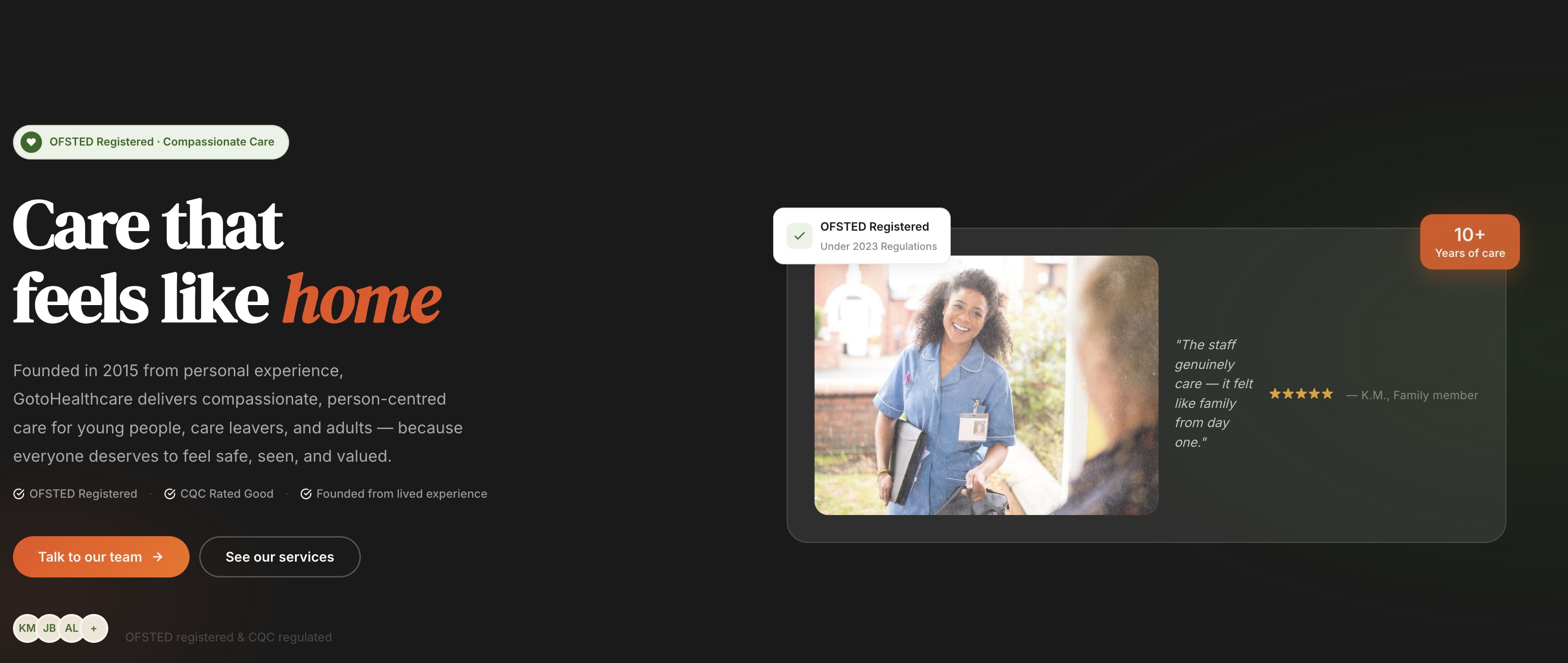 GoToHealthcare case study screenshot